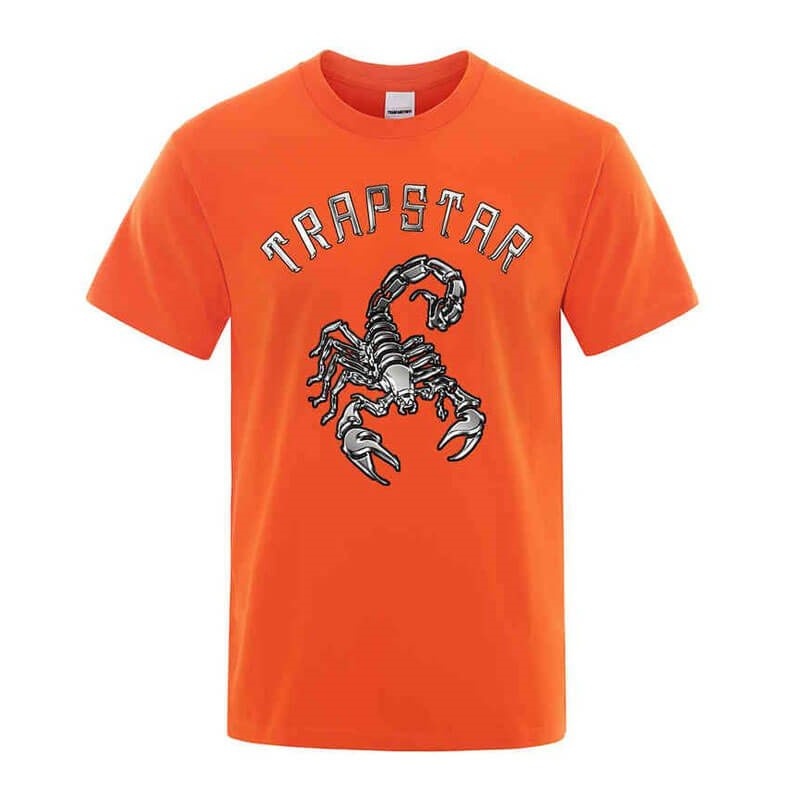 Camiseta Trapstar Spider Printed Estampadas Tee Hombre Naranjas España | ST81-169