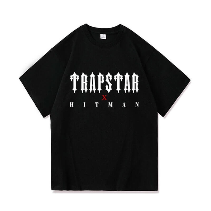 Camiseta Trapstar X Hitman Hombre Negras España | SB65-071