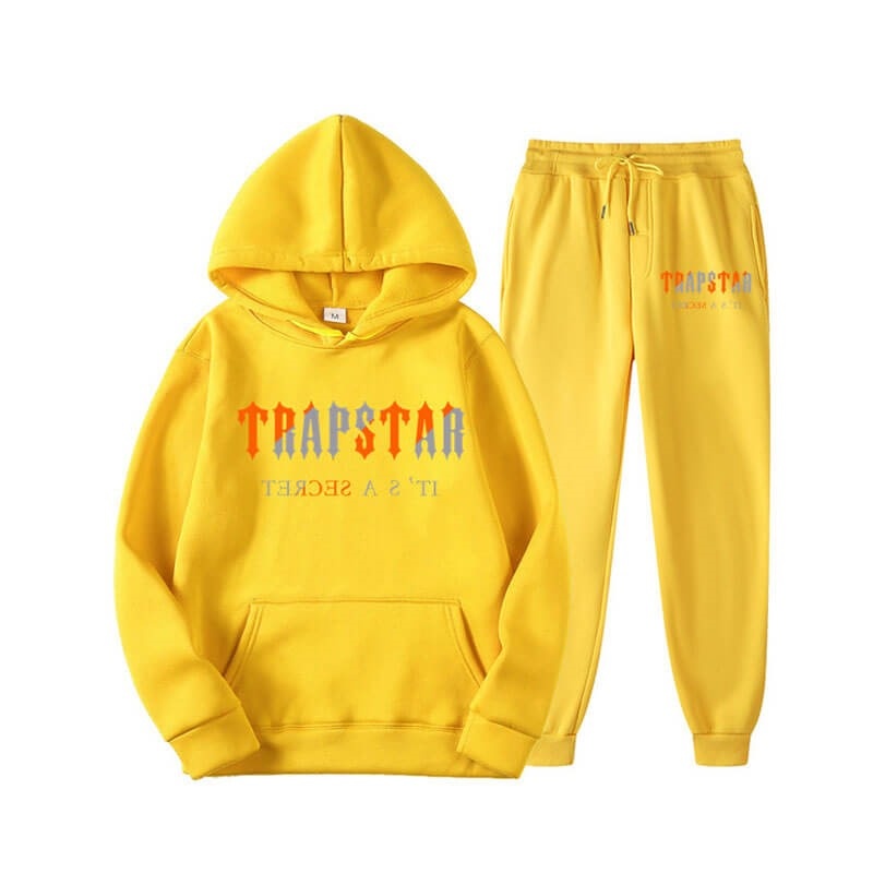 Chándal Trapstar Fleece It\'s Secret Hombre Amarillo España | XJ80-399