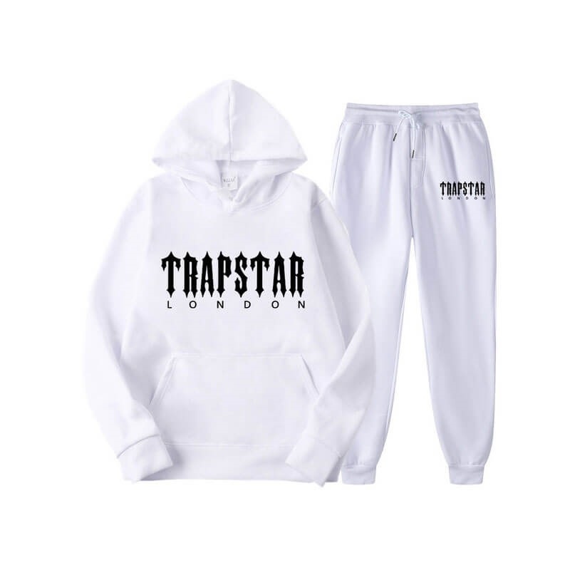 Chándal Trapstar Fleece London Hombre Blancas España | SW11-087