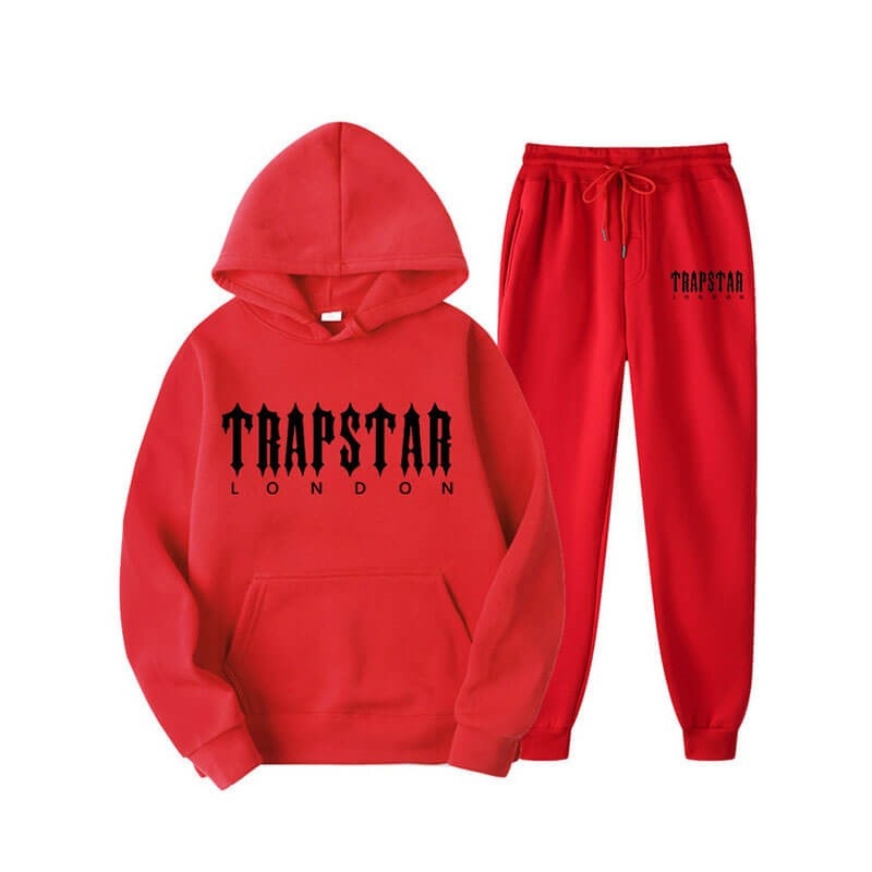 Chándal Trapstar Fleece London Hombre Rojas España | FO71-467