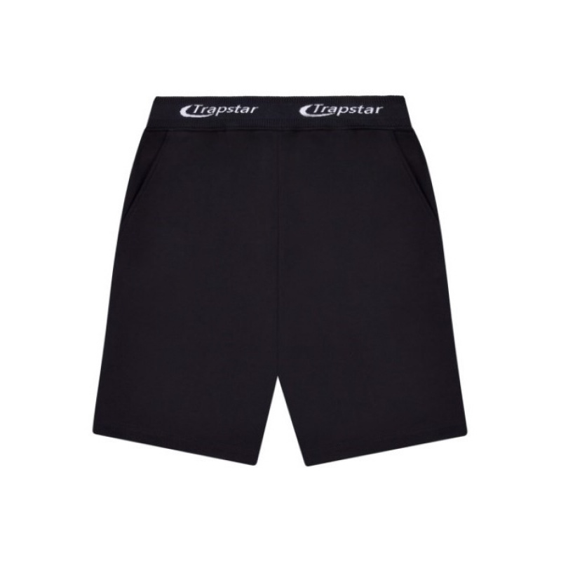 Chándal Trapstar Hyperdrive Rib Hoodie Shorts Set Hombre Negras España | QP28-467