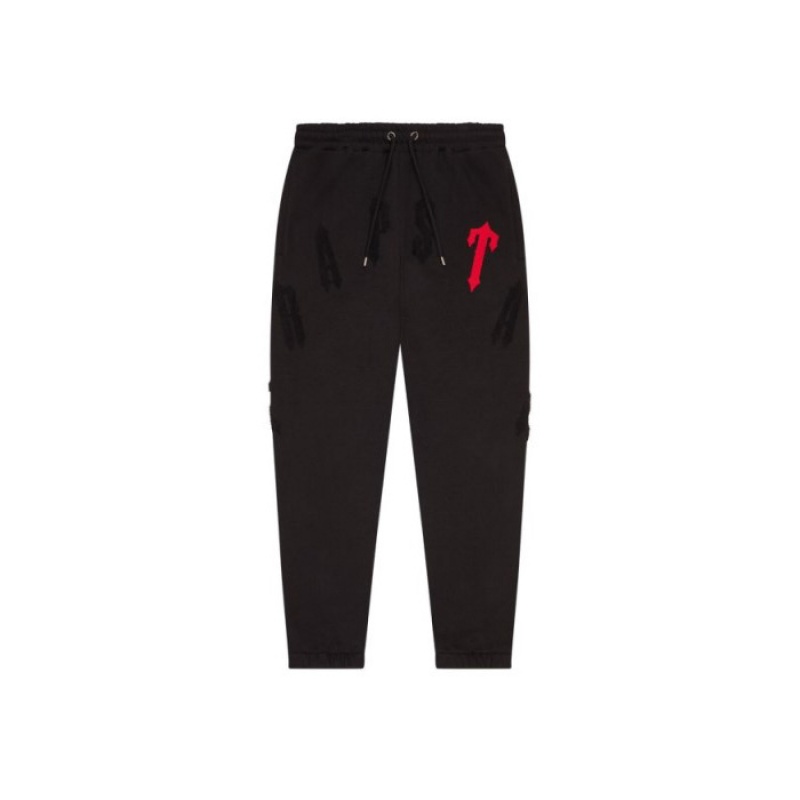 Chándal Trapstar Irongate Arch Chenille 2.0 Hombre Negras Rojas España | EN84-396