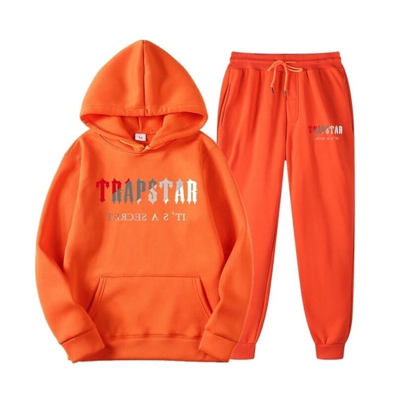 Chándal Trapstar Orange It\'s A Secret Set Hombre Naranjas España | KH40-189