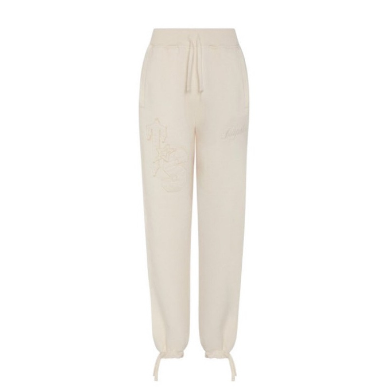 Pantalon Jogger Trapstar TS-Star Drawcord Hem Mujer Blancas España | WJ11-525