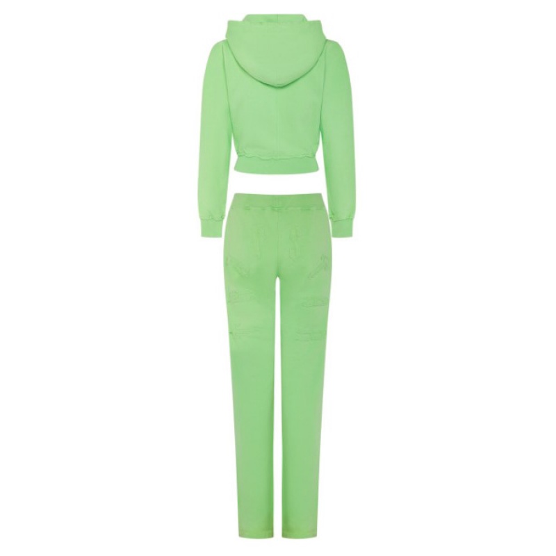 Pantalon Trapstar Irongate Split Leg Jogging Bottoms Mujer Verde España | IE63-600