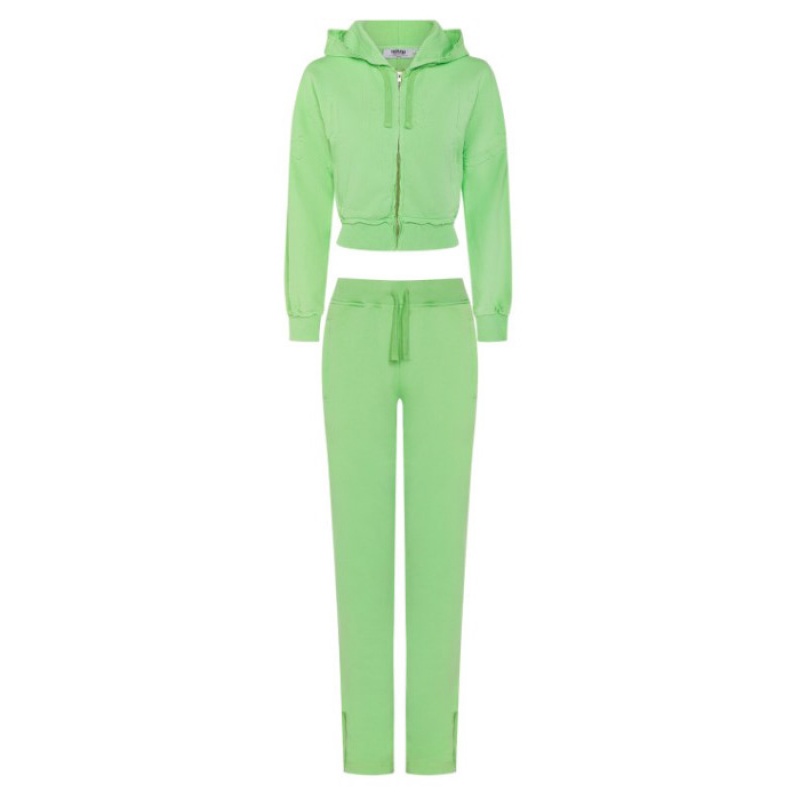 Pantalon Trapstar Irongate Split Leg Jogging Bottoms Mujer Verde España | IE63-600