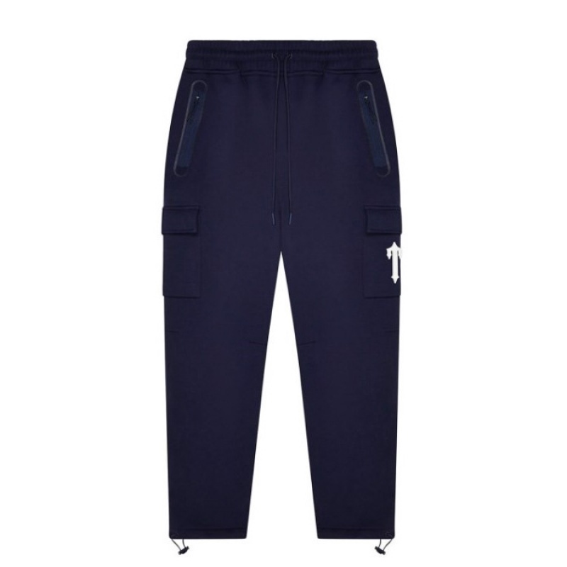 Pantalon Trapstar Irongate T Trap Fleece Bottoms Hombre Azul Marino España | ZX87-348