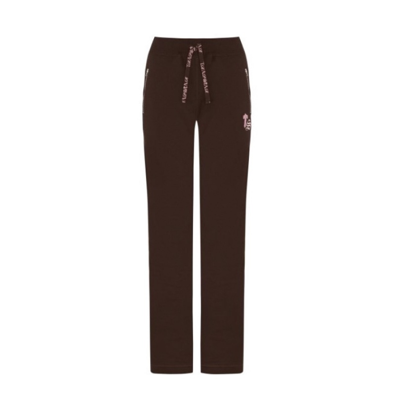 Pantalon Trapstar Script Zip Leg Jogging Bottoms Mujer Marrones Rosas España | YY84-189