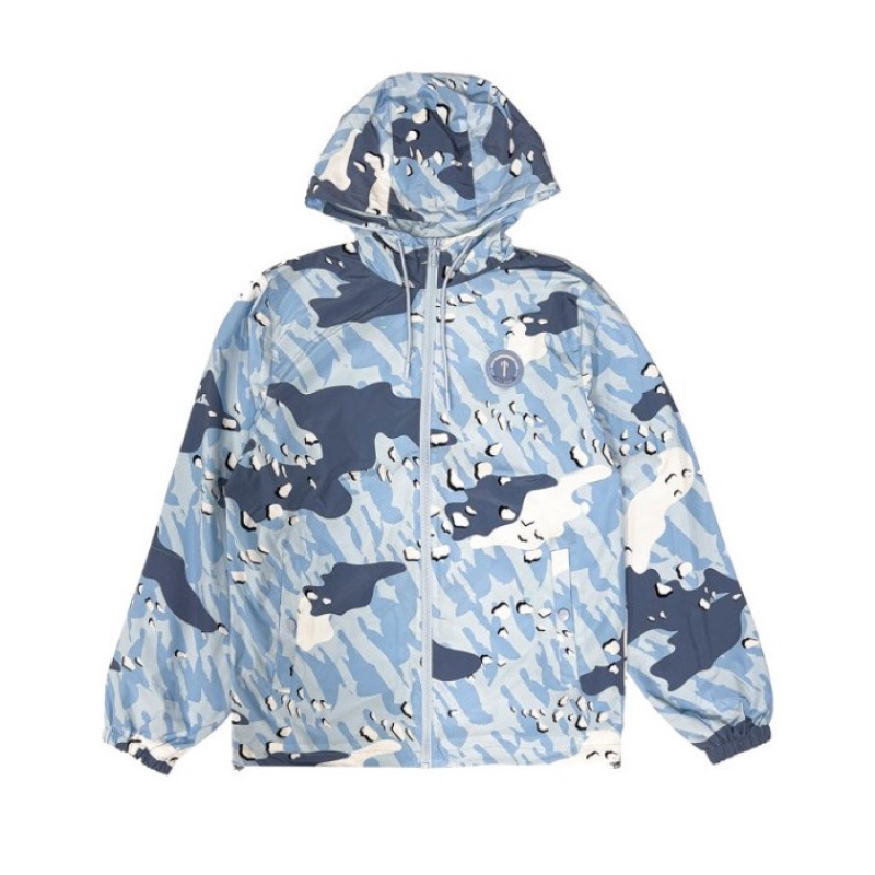 Ropa De Abrigo Trapstar Decoded Camo Windbreaker Hombre Azules Camuflaje España | OF79-230