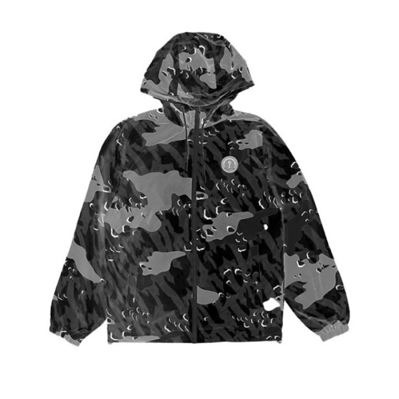 Ropa De Abrigo Trapstar Decoded Camo Windbreaker Hombre Negras Camuflaje España | BR67-429