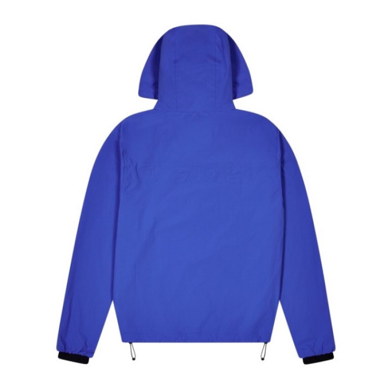 Ropa De Abrigo Trapstar Hyperdrive Embossed Windbreaker Hombre Azules España | MS64-151