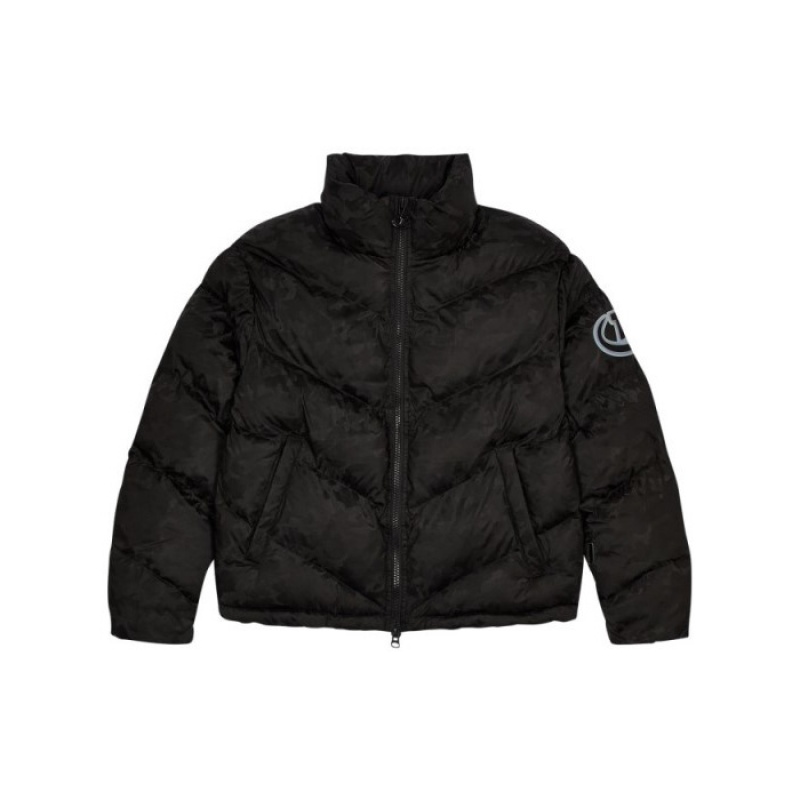 Ropa De Abrigo Trapstar Hyperdrive Sleeve Puffer Hombre Negras Camuflaje España | TH49-745