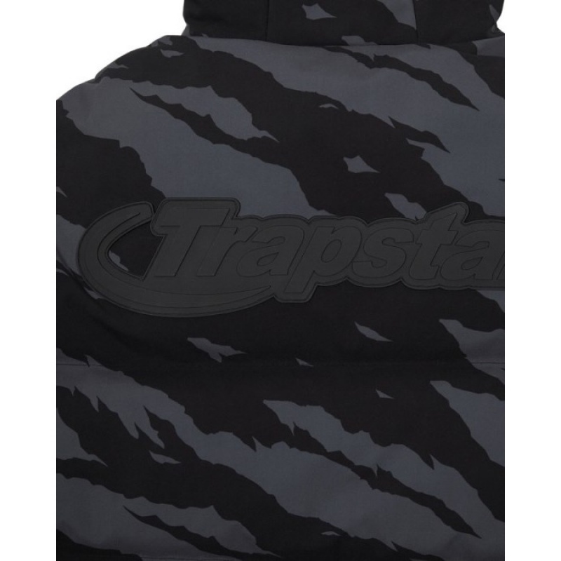 Ropa De Abrigo Trapstar Hyperdrive Technical Puffer Hombre Gris Camuflaje España | VD45-418