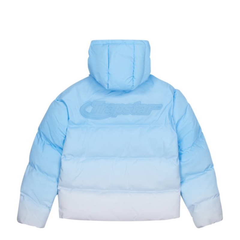 Ropa De Abrigo Trapstar Hyperdrive Technical Puffer Hombre Azules España | JH32-203