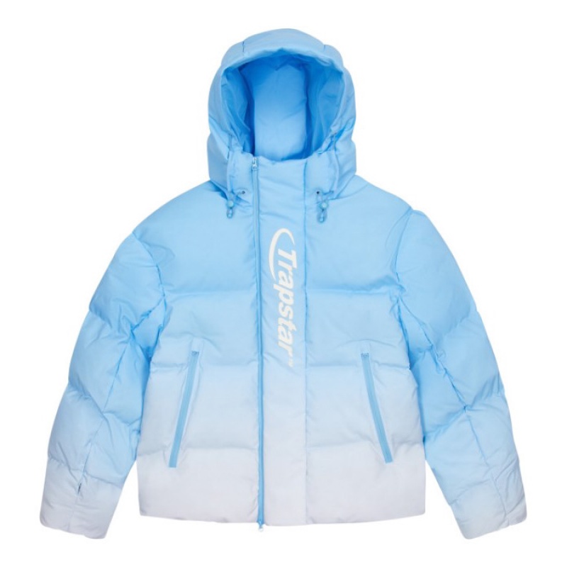 Ropa De Abrigo Trapstar Hyperdrive Technical Puffer Hombre Azules España | JH32-203