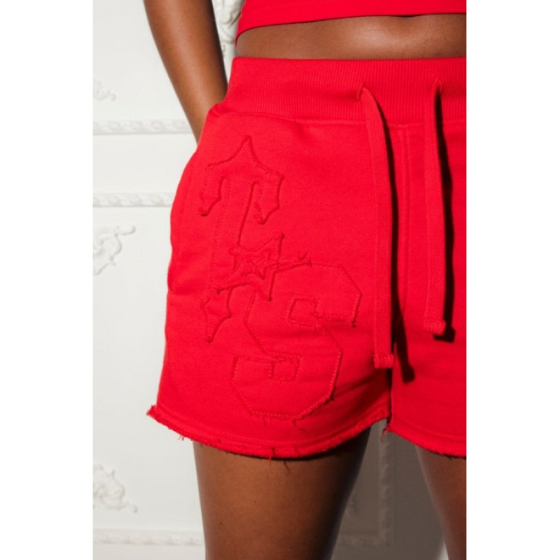 Short Trapstar TS-Star Mujer Rojas España | TM08-729