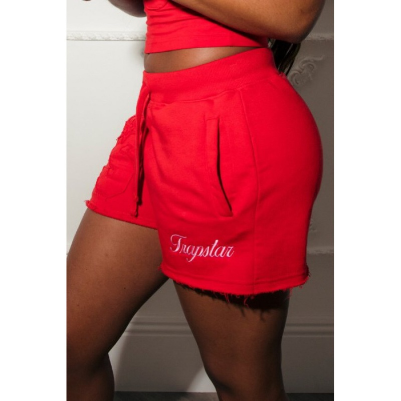 Short Trapstar TS-Star Mujer Rojas España | TM08-729