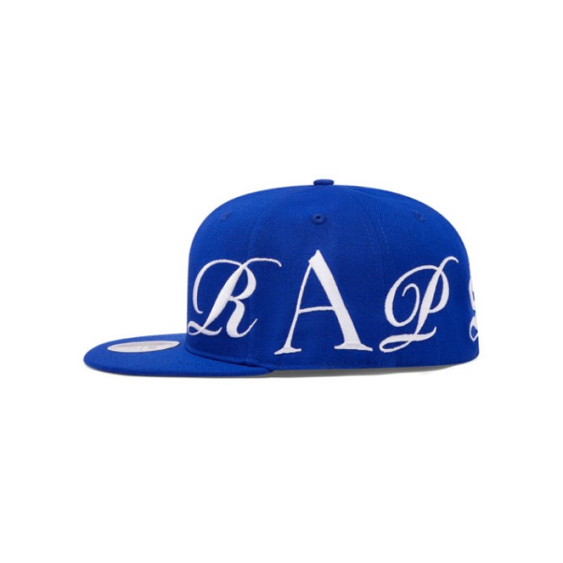 Sombreros Trapstar Script Fitted Hombre Azules Blancas España | SZ42-931