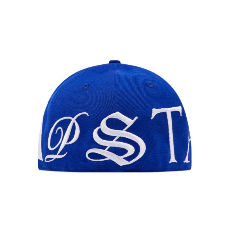 Sombreros Trapstar Script Fitted Hombre Azules Blancas España | SZ42-931