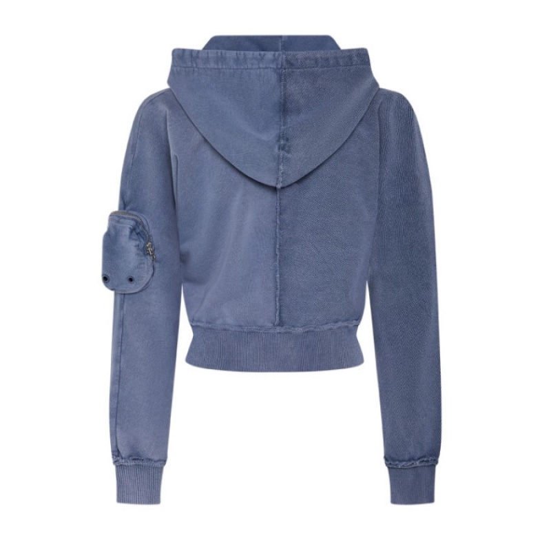 Sudadera con Capucha Trapstar Construct Batwing Hoodie Mujer Azules España | YJ73-292