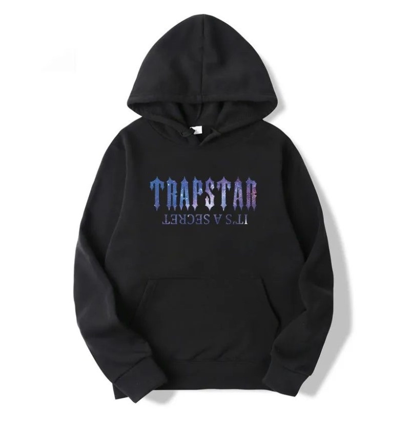 Sudadera con Capucha Trapstar It\'s a Secret Galaxy Hombre Negras España | CA75-300