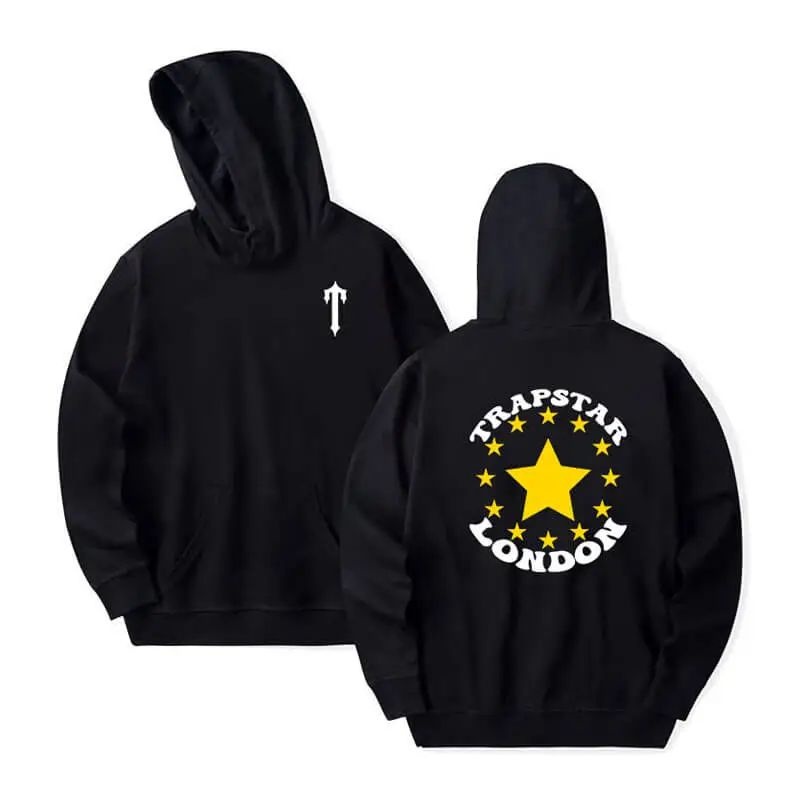 Sudadera con Capucha Trapstar Star T-London Hombre Amarillo España | JG28-612