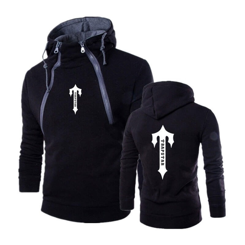 Sudadera con Capucha Trapstar Zip Up Hombre Negras España | FW84-150