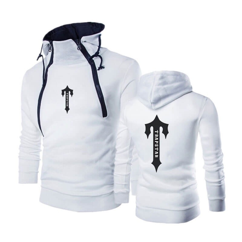 Sudadera con Capucha Trapstar Zip Up Hombre Blancas España | VN47-688