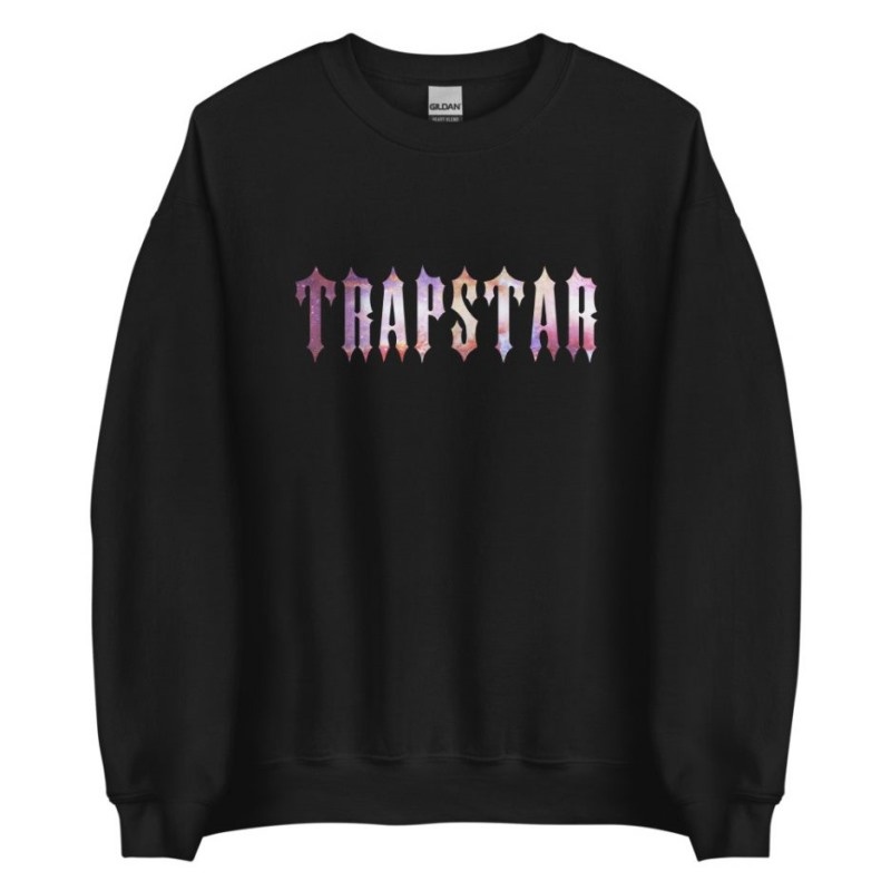 Sudaderas Trapstar Funny Galaxy Hombre Negras España | AJ31-058