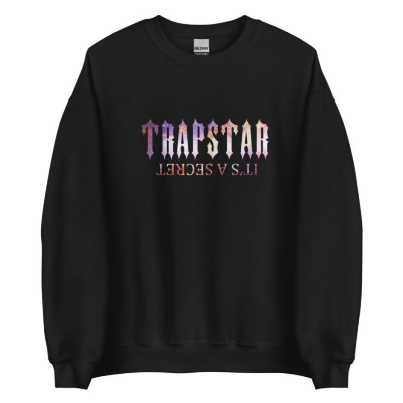 Sudaderas Trapstar It’s A Secret Funny Galaxy Hombre Negras España | YZ33-119