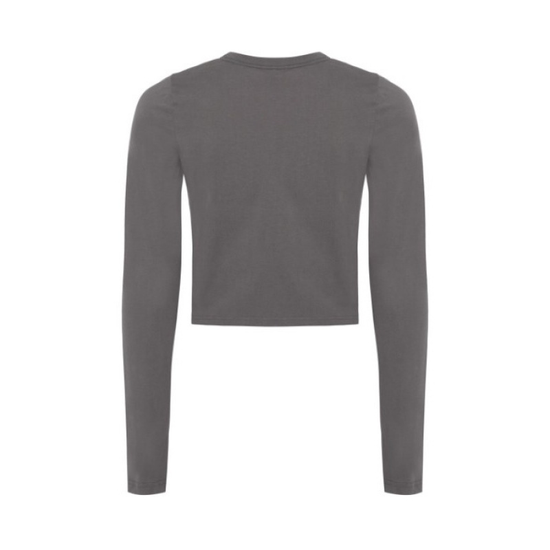 Top Trapstar Hyperdrive Cropped Long Sleeve Mujer Gris España | ZT82-490