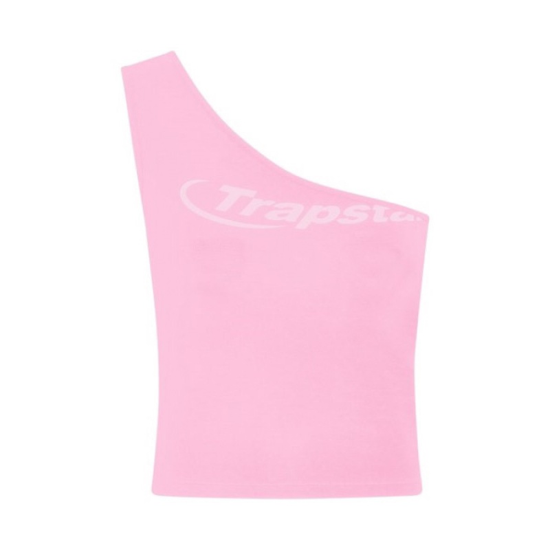 Top Trapstar Hyperdrive One Shoulder Mujer Rosas España | ZL85-760