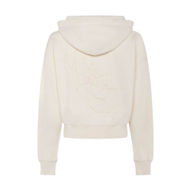 Top Trapstar TS-Star Zip Up Pista Mujer Blancas España | TE92-630