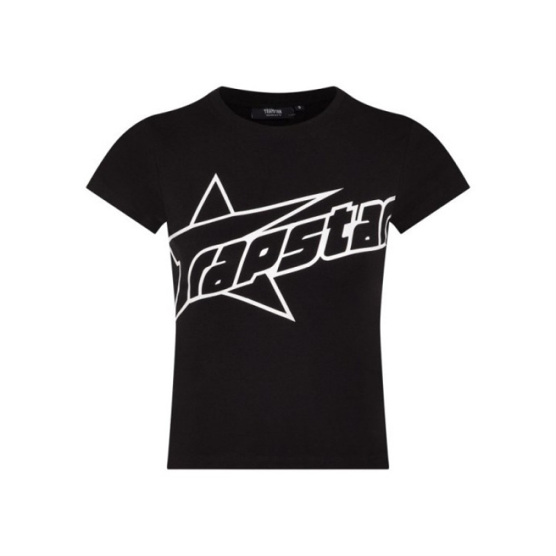 Top Trapstar TS Baby Tee Mujer Negras España | BU15-861